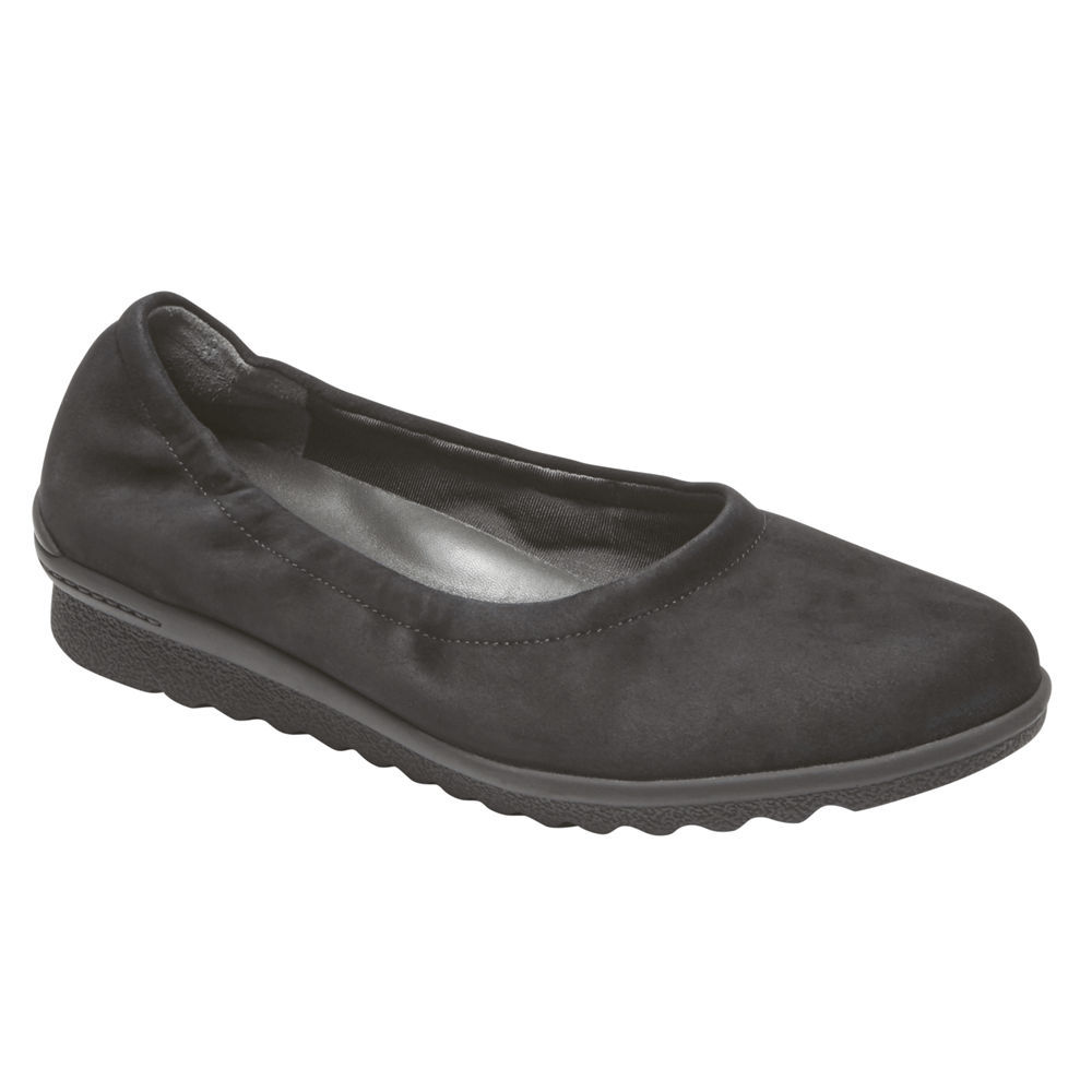 Tenis De Ballet Rockport Mujer Mexico - Truflex Chenole Negros - WQJMU7496